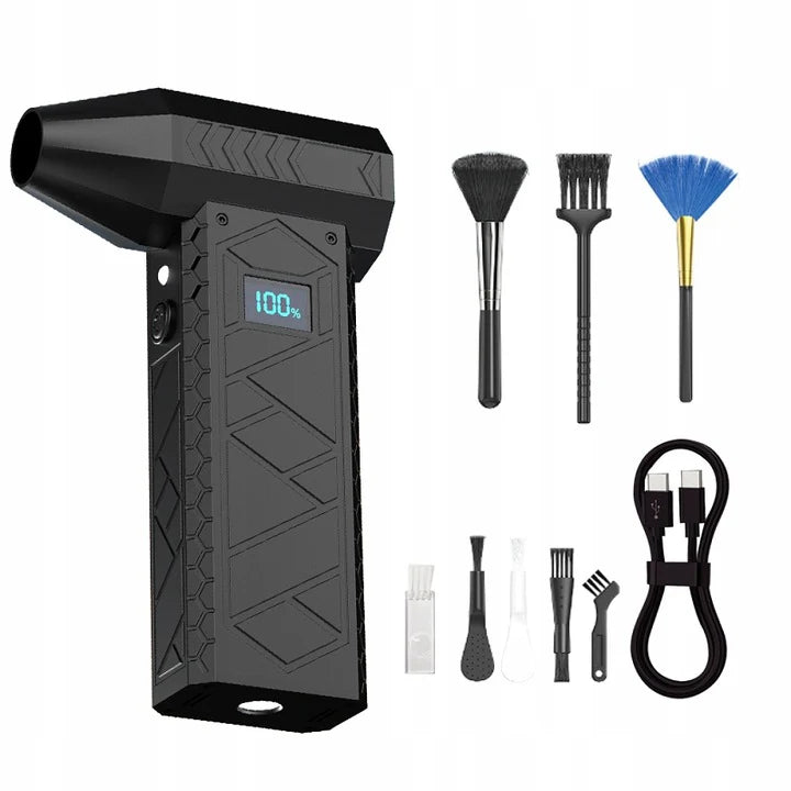 Mini Gebläse Multifunktional Turbo mit LED-Display und 4-stufiger Luftstromregler