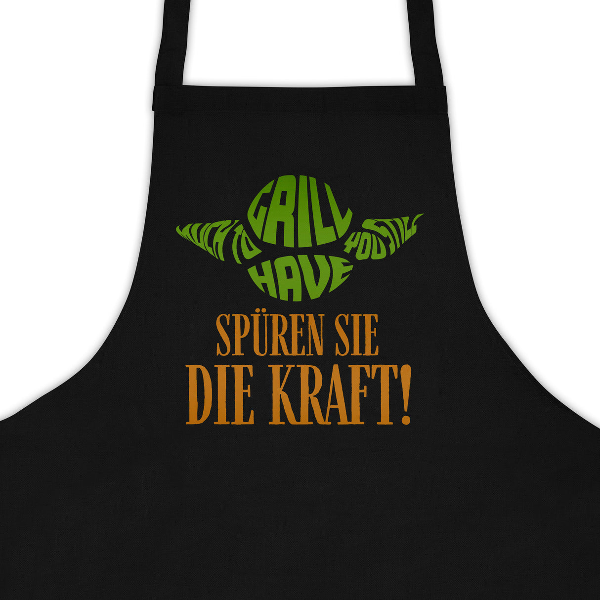 Kochschürze Schwarz SPÜREN SIE DIE KRAFT!
