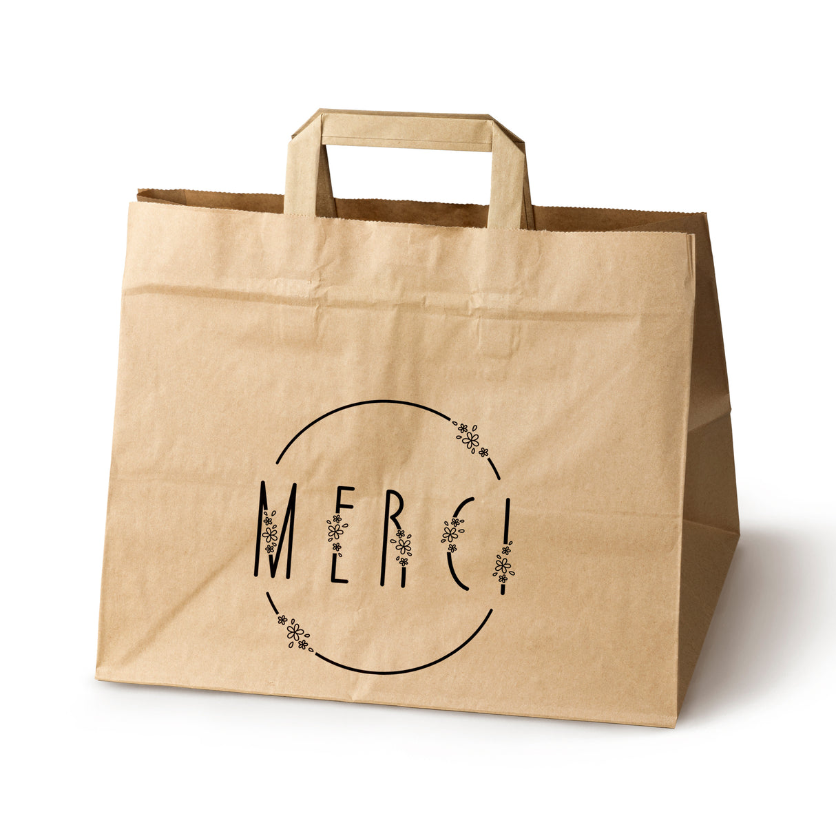 Hochzeitspapiertüten 50 Stück Braun 320x220x245mm Dankeschön