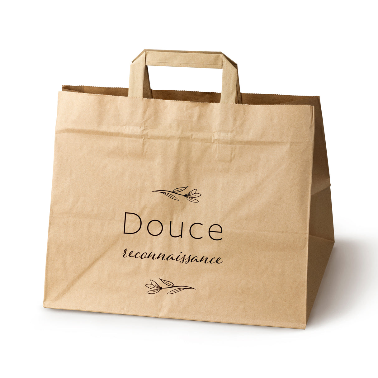 Hochzeitspapiertüten 50 Stück Braun 320x220x245mm Süße Danksagung