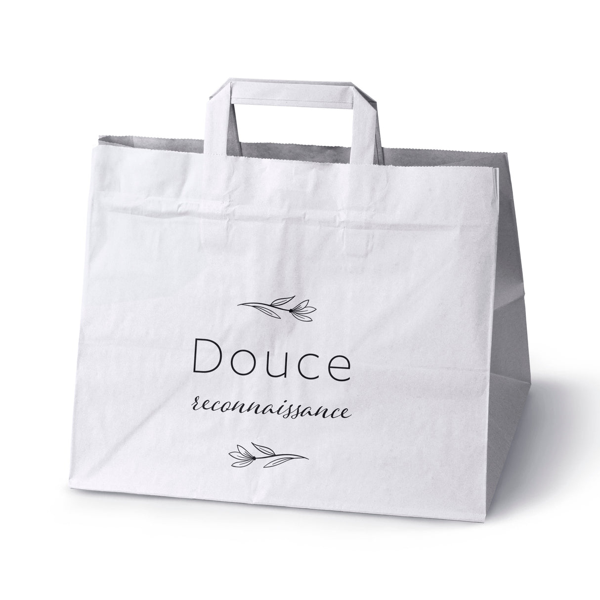 Hochzeitspapiertüten 50 Stück Weiß 320x220x245mm Süße Danksagung