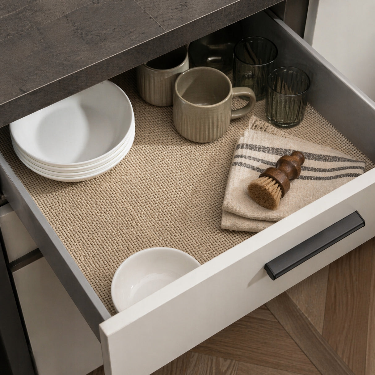 Antirutschmatte für Schubladen Beige