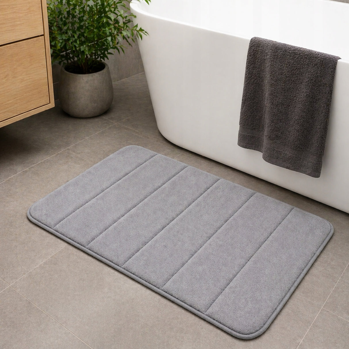 Anti-Rutsch-Badematte aus Memory-Schaum 60x40 cm