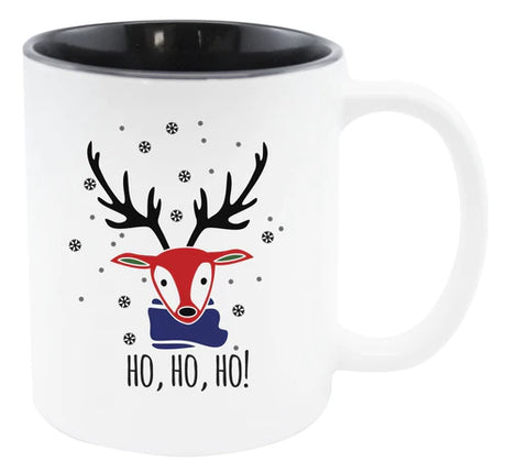 Weihnachtstasse - Schwarz Rentier