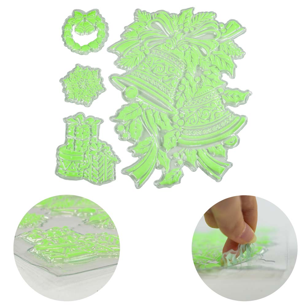 Im Dunkeln leuchtende 3D-GLOCKEN-Aufkleber