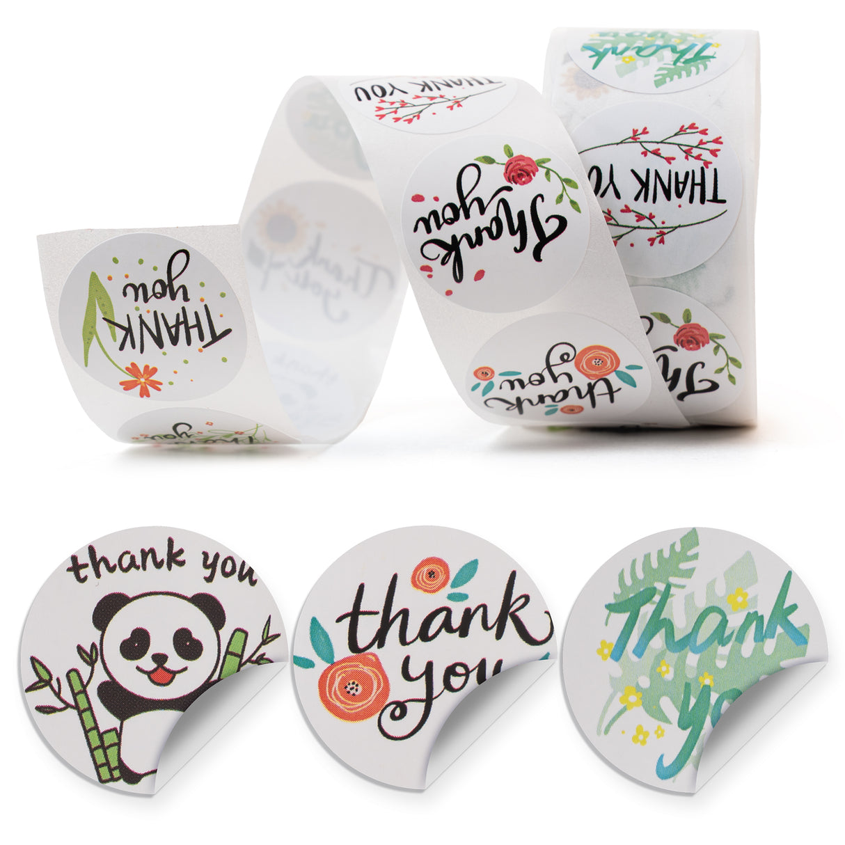 Dankeschön-Aufkleber-Mix 500 Stück