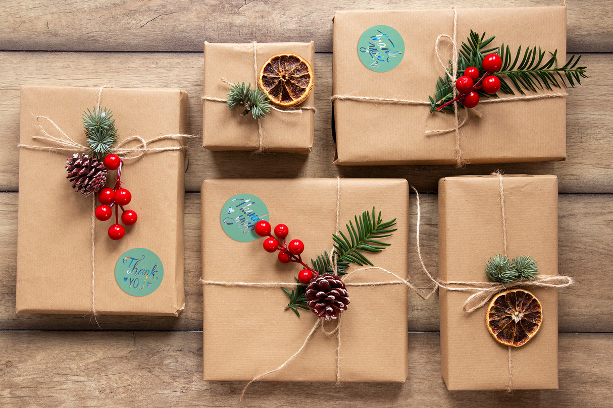 Dankeschön-Aufkleber Minze, 500 Stück.