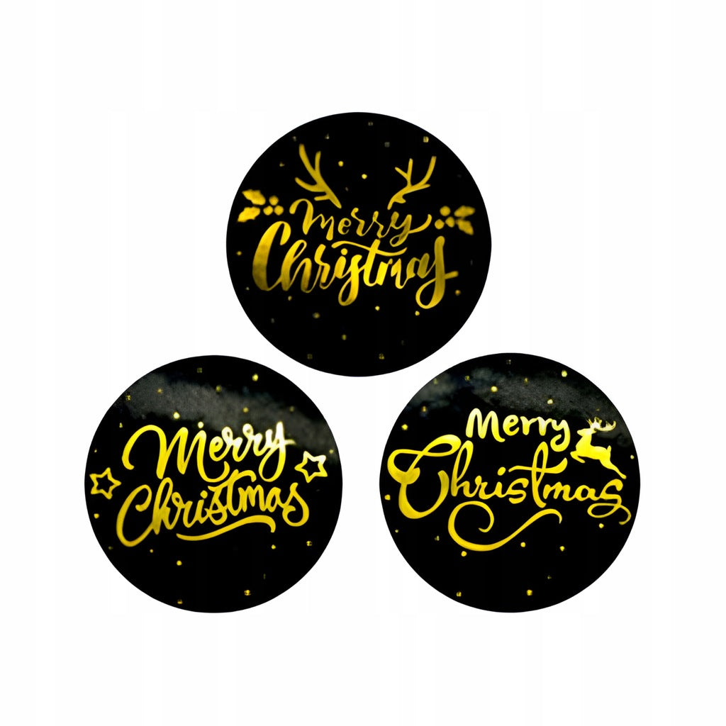 Frohe Weihnachten Schwarze Sticker