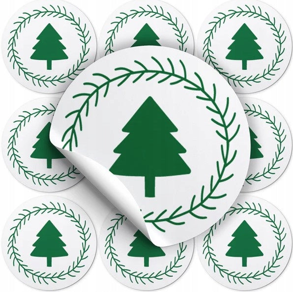 Weihnachtsbaum-Aufkleber, 10 Stück.