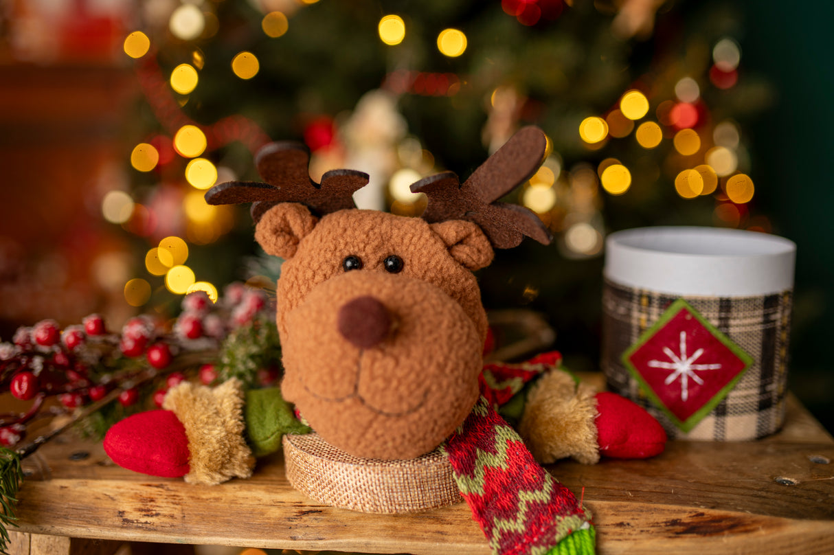 Weihnachtsverpackung Rentier-Maskottchen