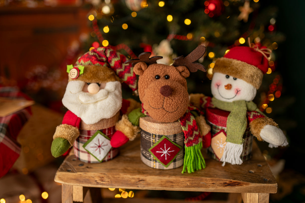 Weihnachtsverpackung Rentier-Maskottchen