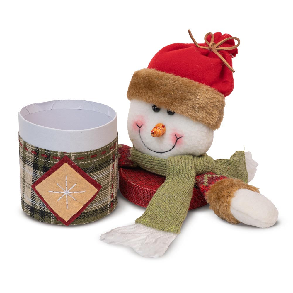 Weihnachtsverpackung Schneemann Maskottchen