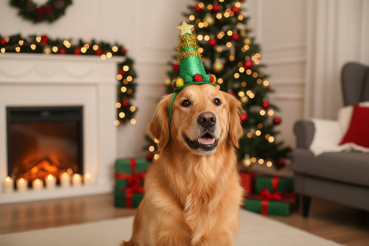 Weihnachtsbaum-Stirnband