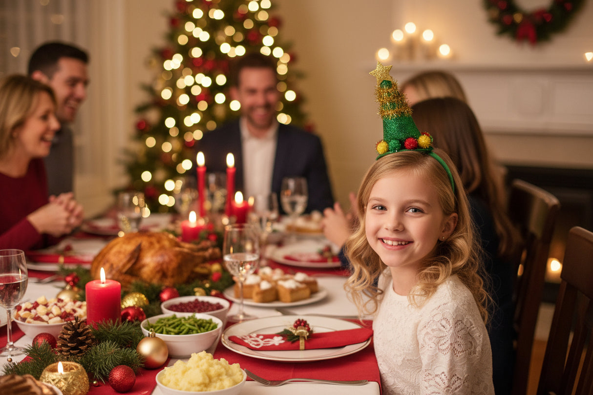 Weihnachtsbaum-Stirnband
