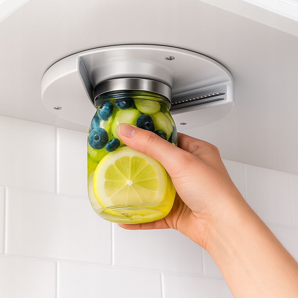 Untertisch Deckelöffner für Gläser