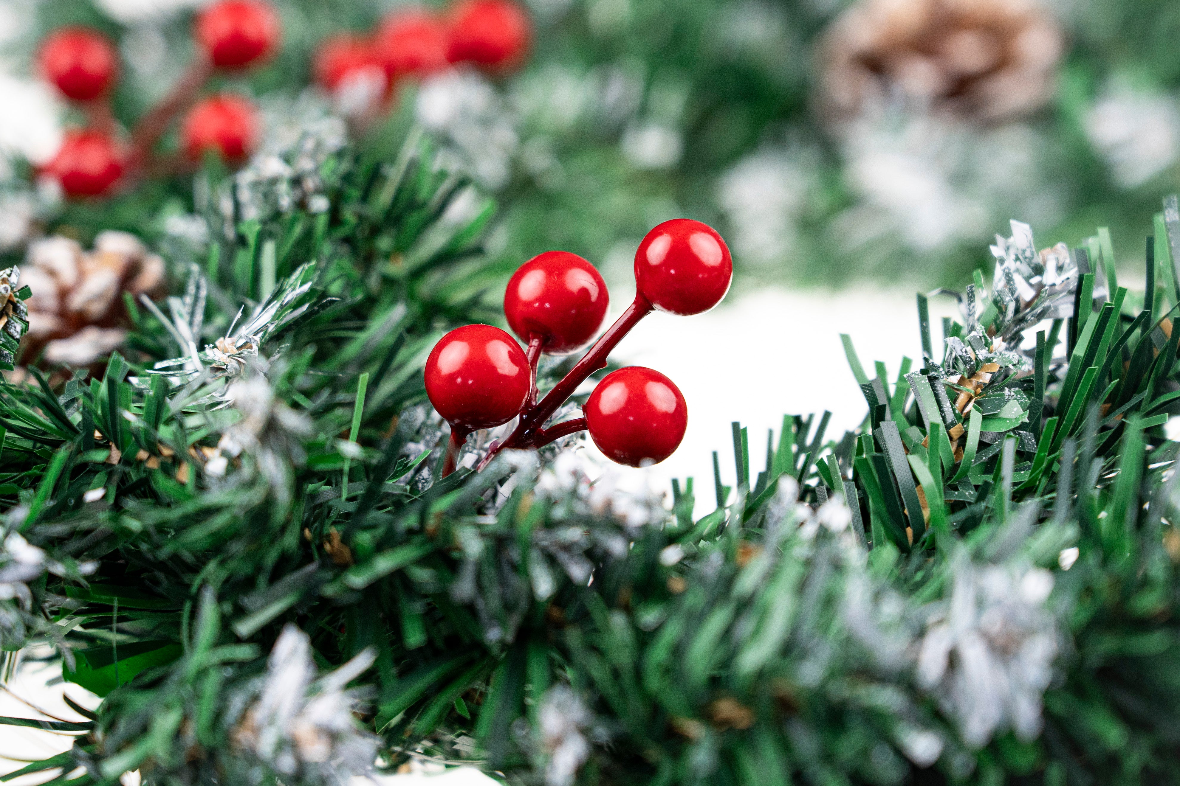 Dekorativer Türkranz Weihnachtslied