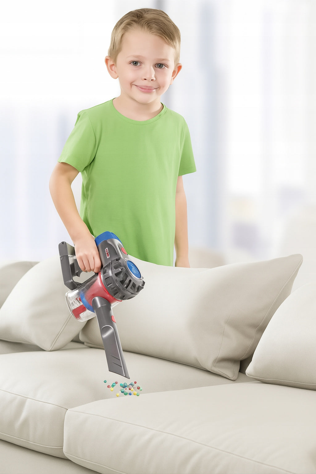 Interaktiver Spielzeugstaubsauger für Kinder