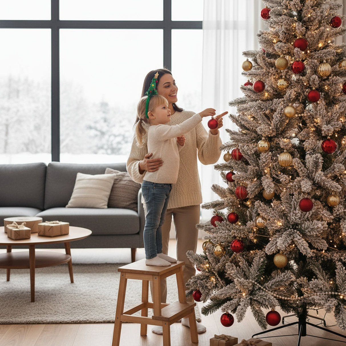 Weihnachtsbaum-Stirnband