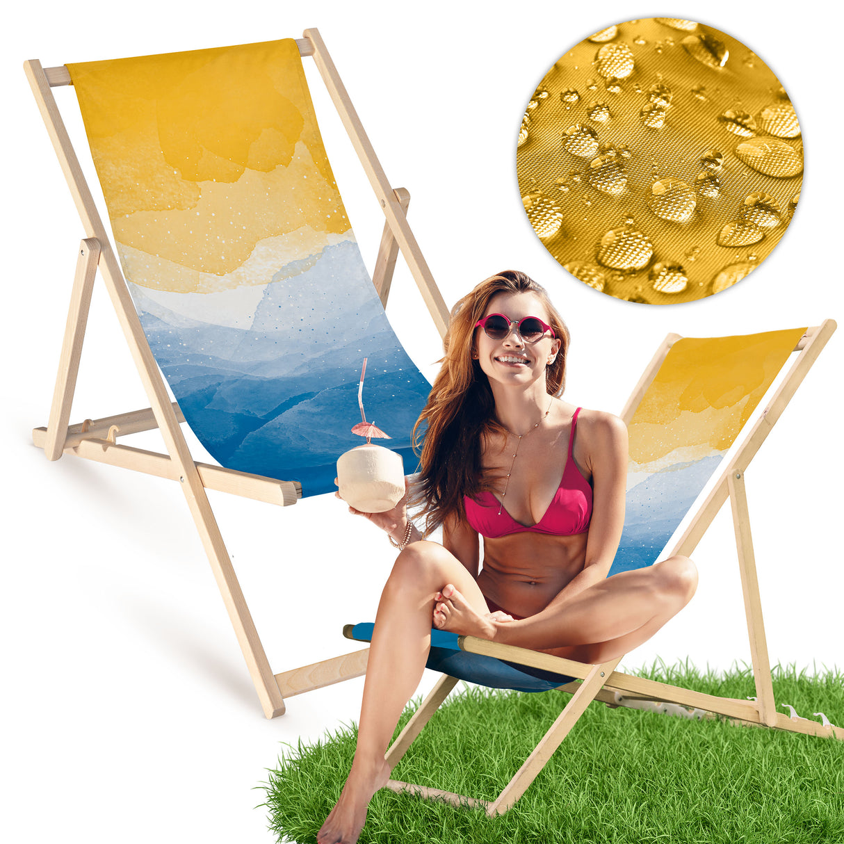 Holz-Liegestühle Sea