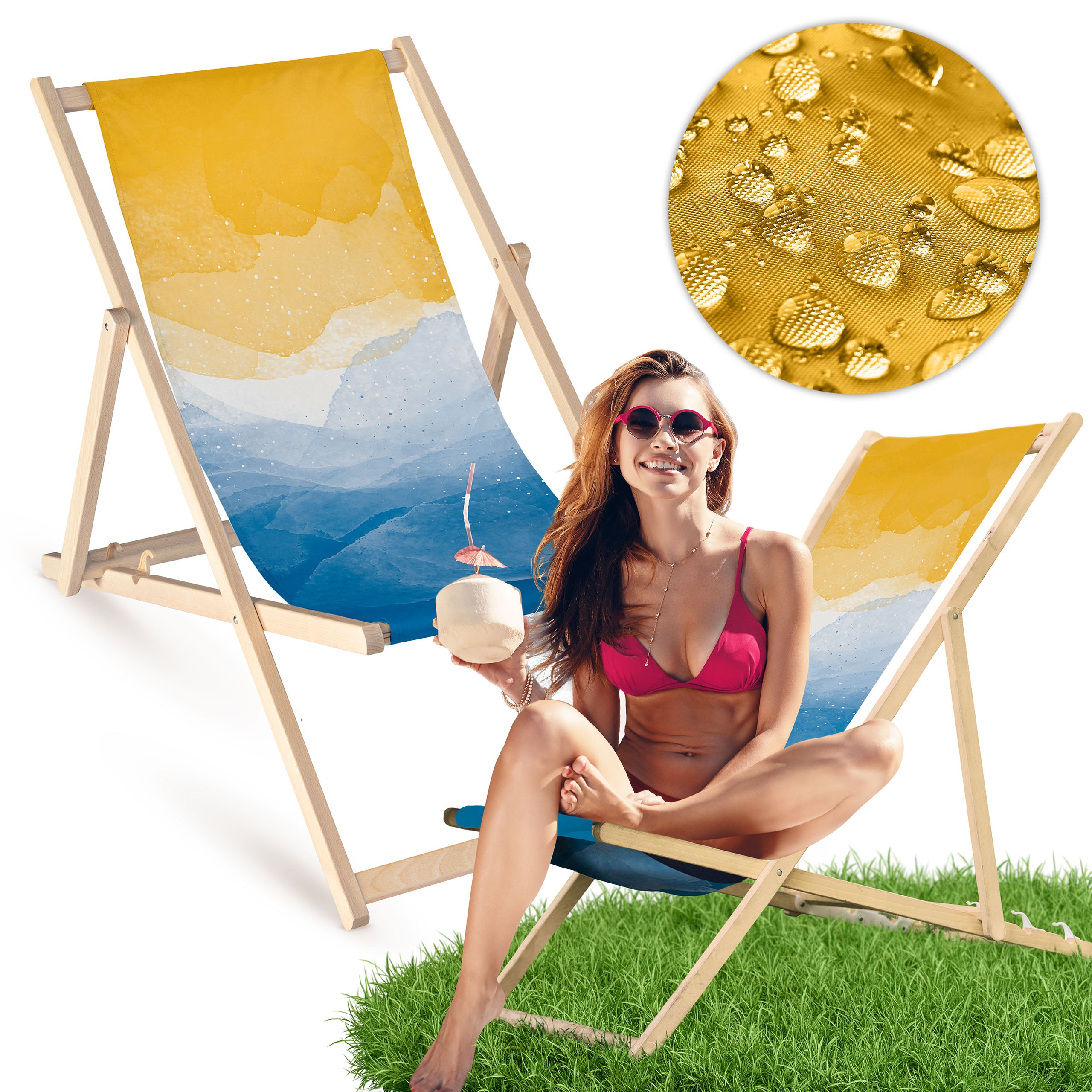 Holz-Liegestühle Sea