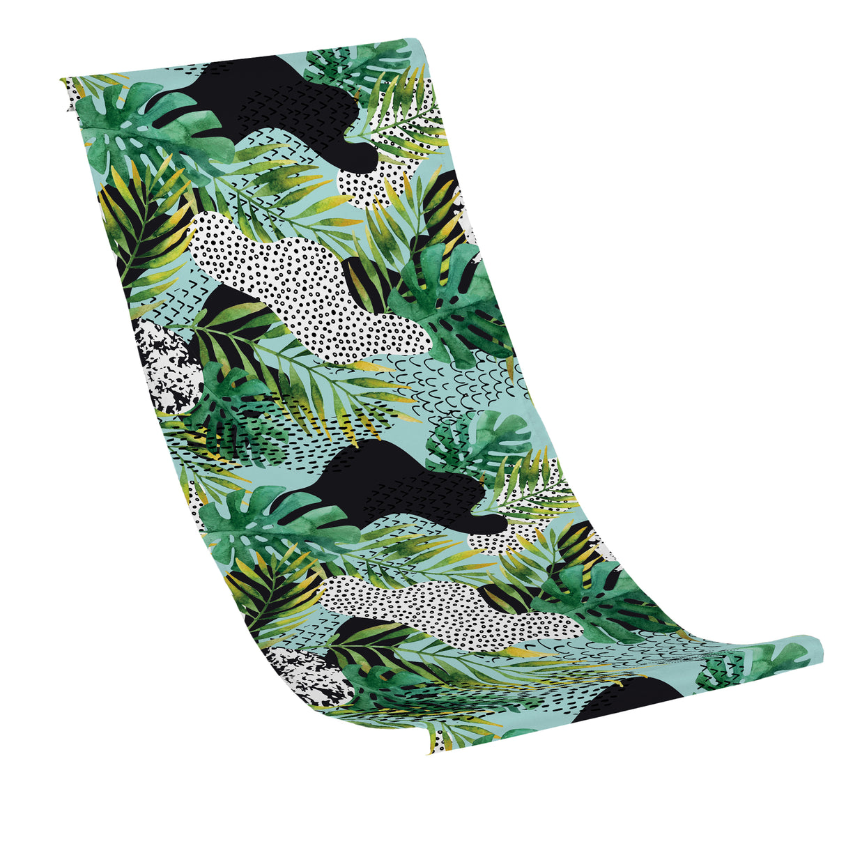 Liegestuhlbezug GRÜNE BLÄTTER-COLLAGE