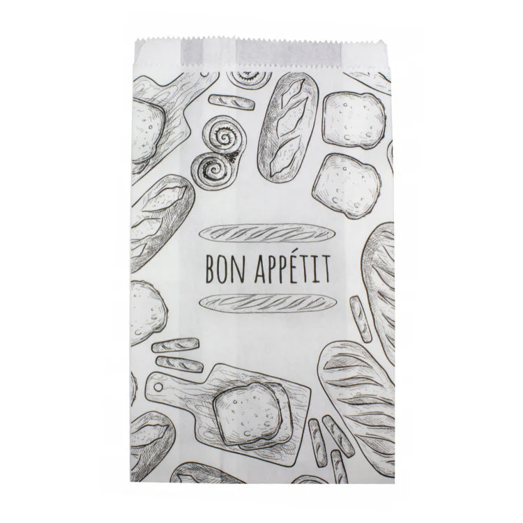 Papiertüte BON APPETIT 120x210mm 100 STUCK