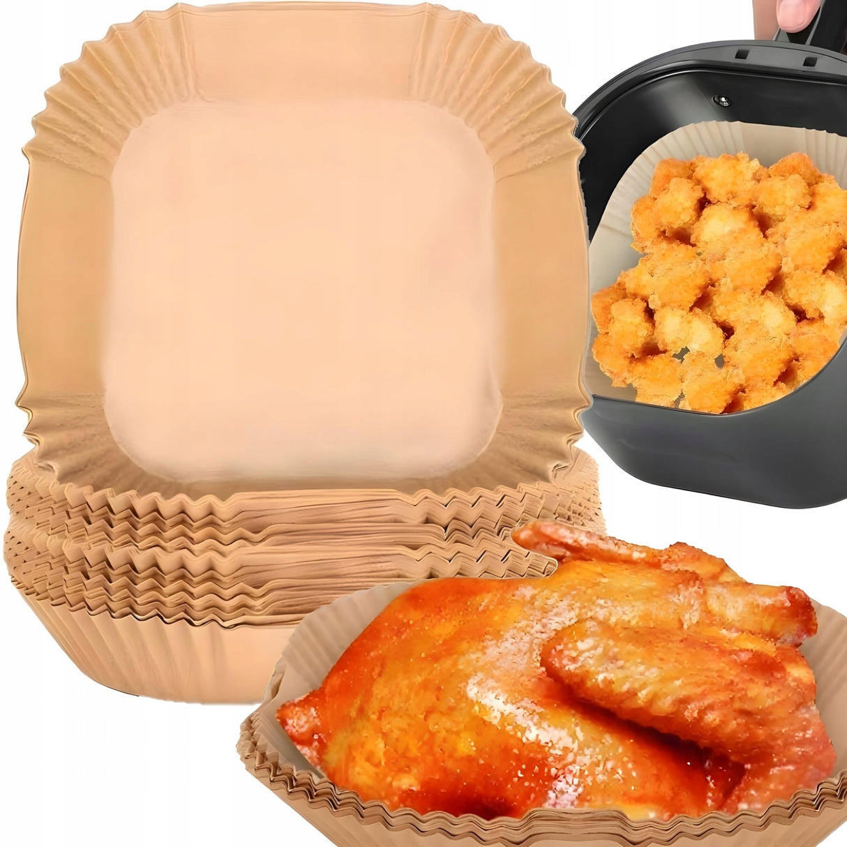 Fettfreie Fritteusenformen 100 Stk.