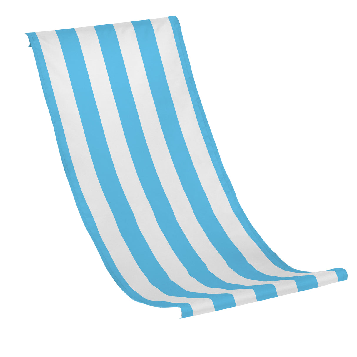 Liegestuhlbezug Streifen Himmelblau