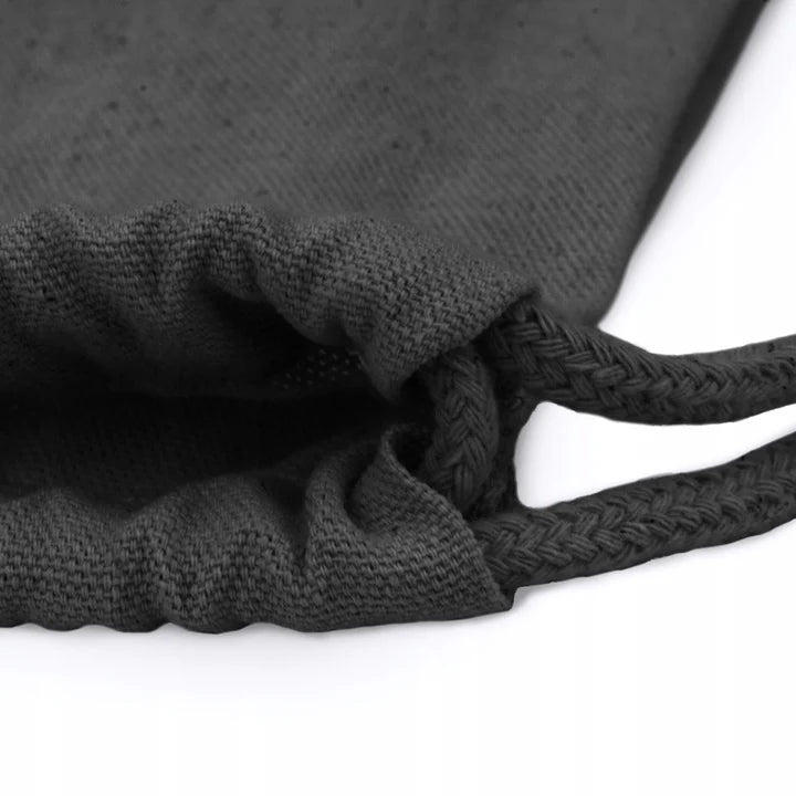 Baumwoll-Rucksack Schwarz 340×400 mm