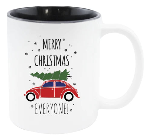 Weihnachtstasse - Schwarz Merry Christmas