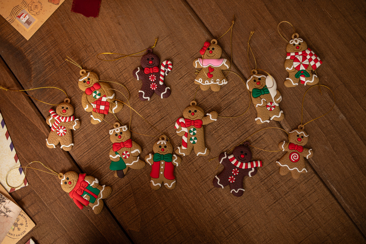 Lebkuchen-Weihnachtsschmuck-Set
