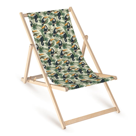 Holz-Liegestühle Tukane