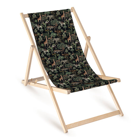 Holz-Liegestühle Dark Jungle