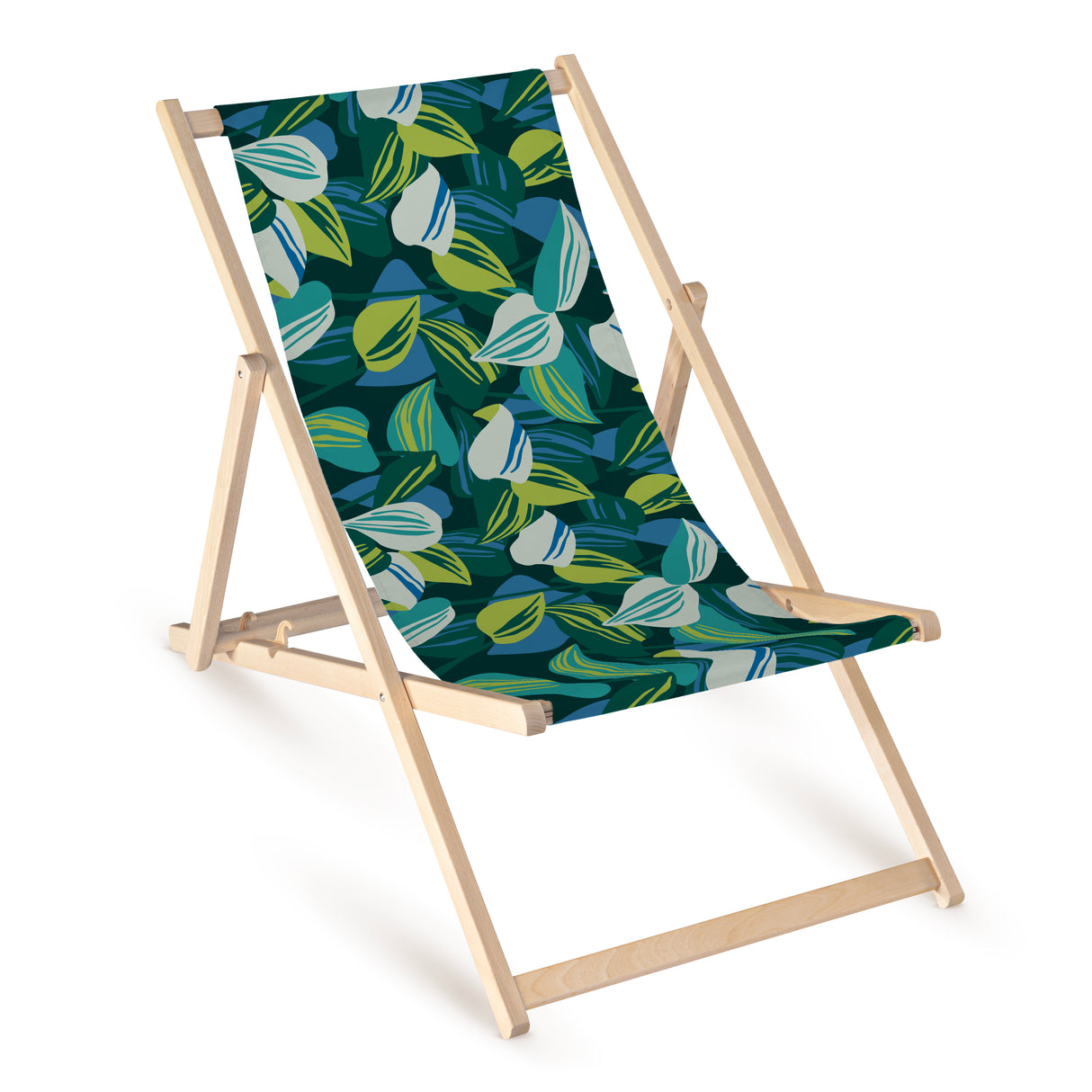 Holz-Liegestühle RETRO-BLÄTTER