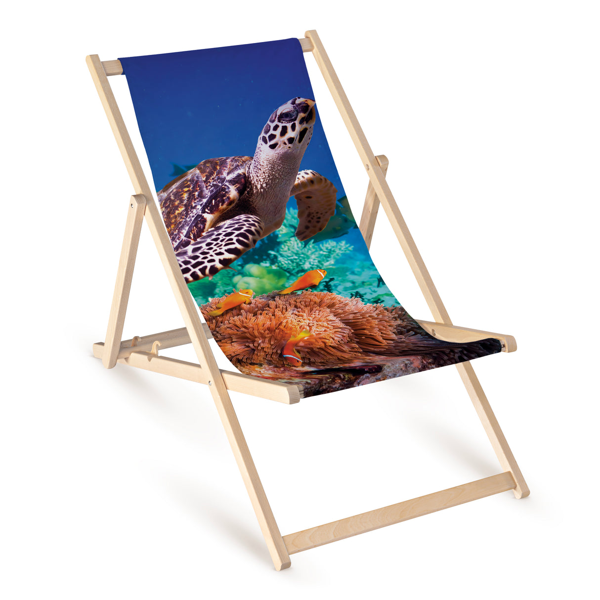 Holz-Liegestühle Schildkröte