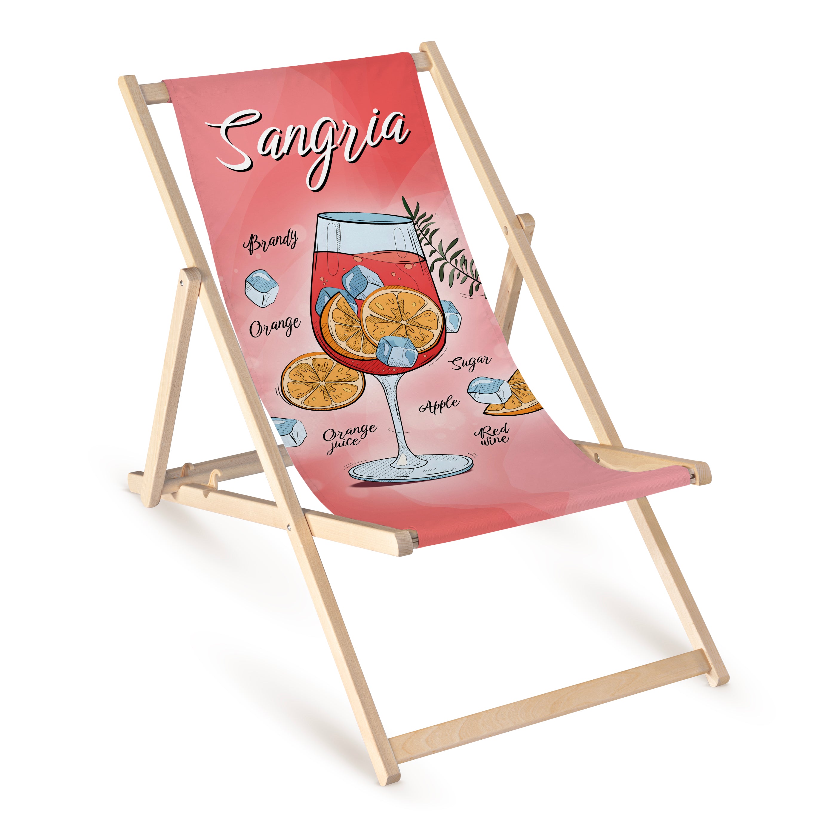 Holz-Liegestühle Sangria