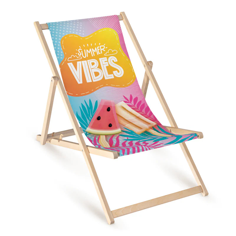 Holz-Liegestühle Summer Vibes Ice Cream
