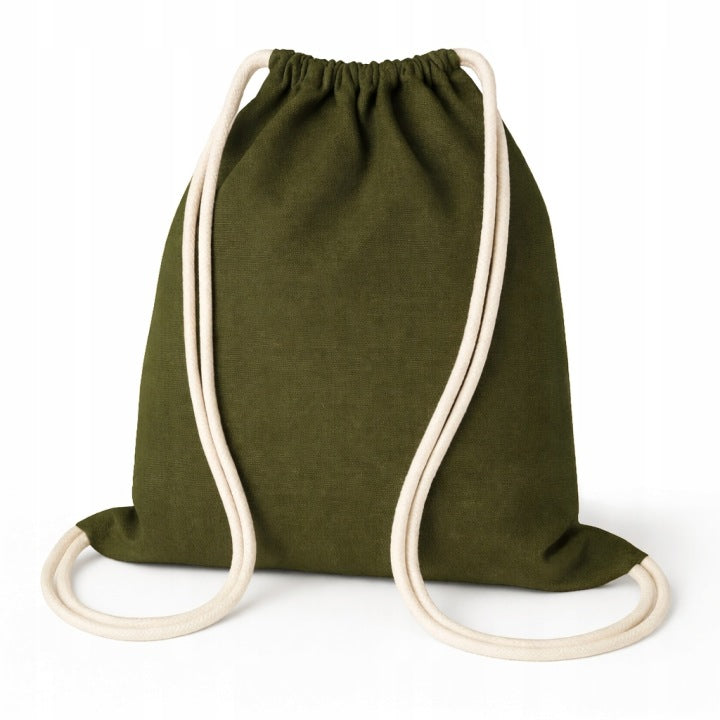 Baumwoll-Rucksack 340x400mm Khaki