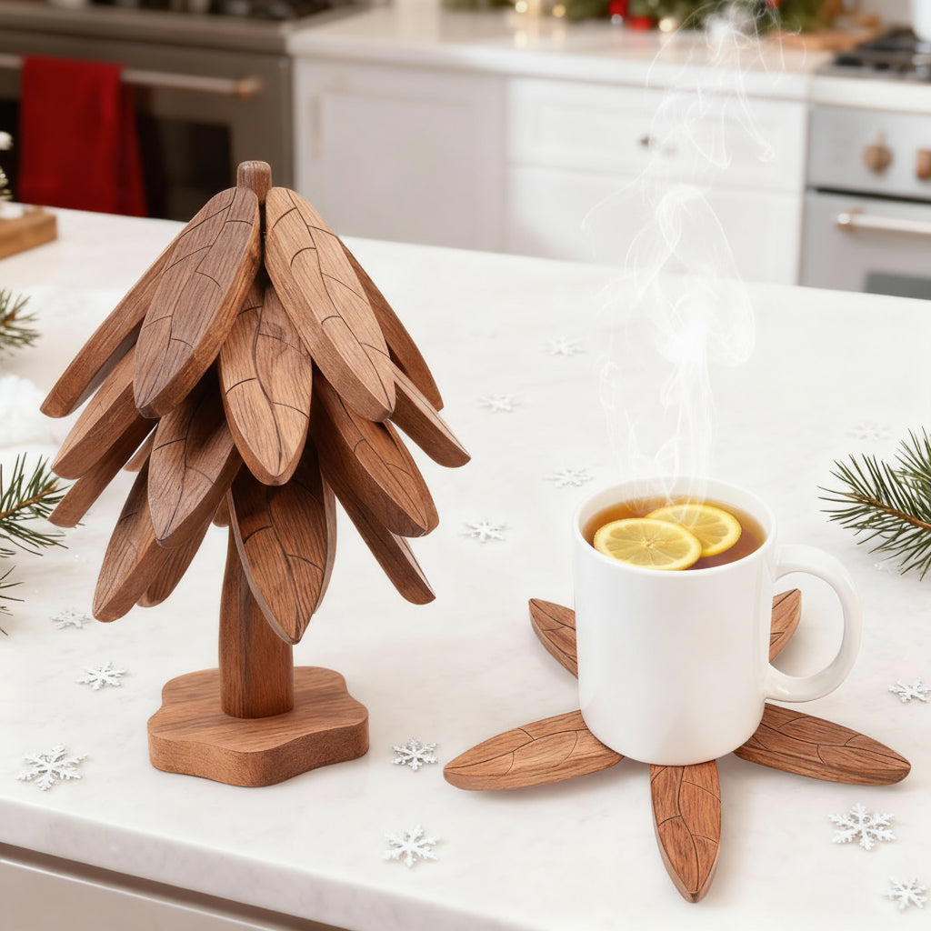 Topfuntersetzer aus Holz