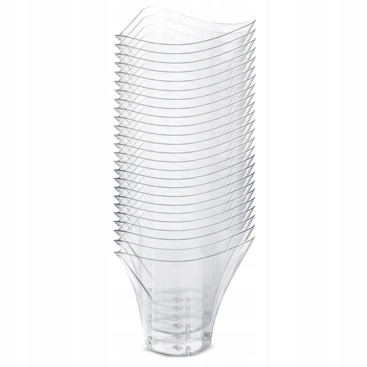 25 Stück Desserttassen 100ml Wiederverwendbare Dessertgläser Plastik + E-BOOK