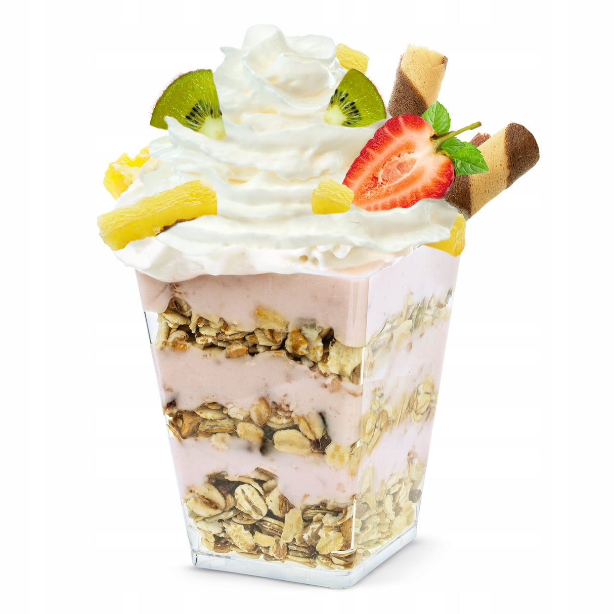 25 Stück Desserttassen 160ml Wiederverwendbare Dessertgläser Plastik