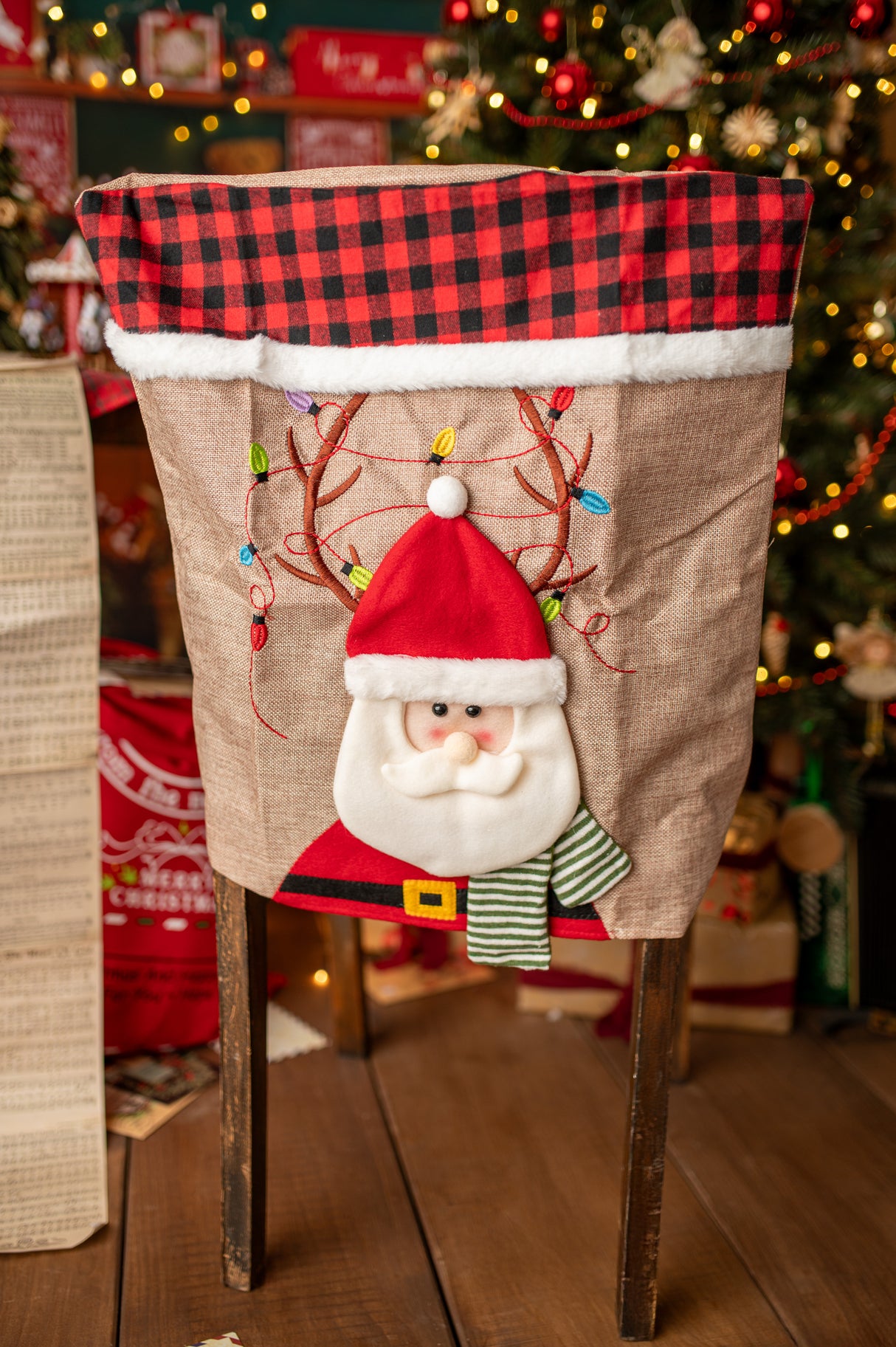 Weihnachtsmann-Stuhlbezug