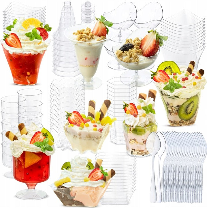 Desserttassen + Löffel SET