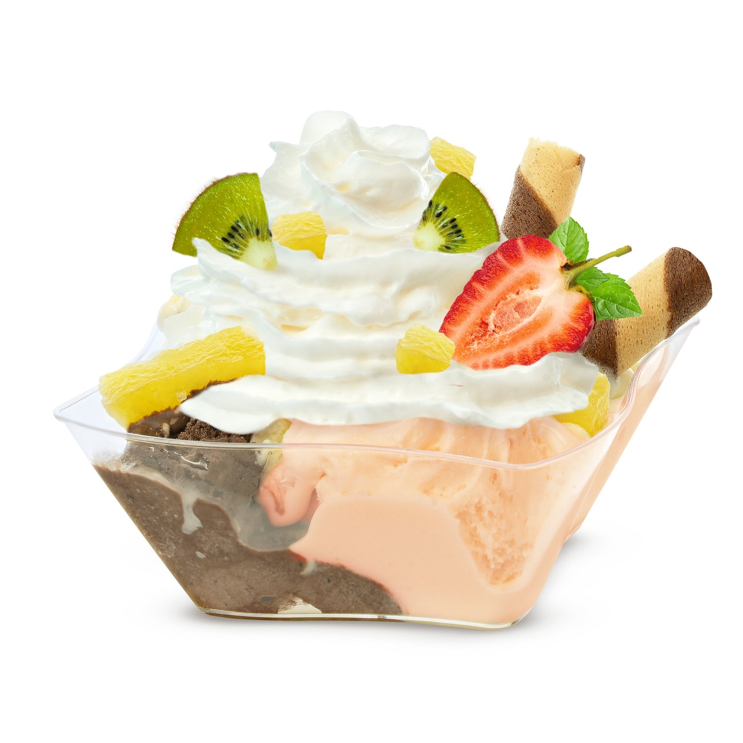 24 Stück Desserttassen 150ml Wiederverwendbare Dessertgläser Plastik
