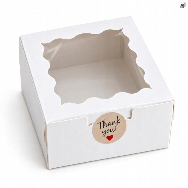 Geschenkboxen aus Papier mit Sichtfenster 10 Stück