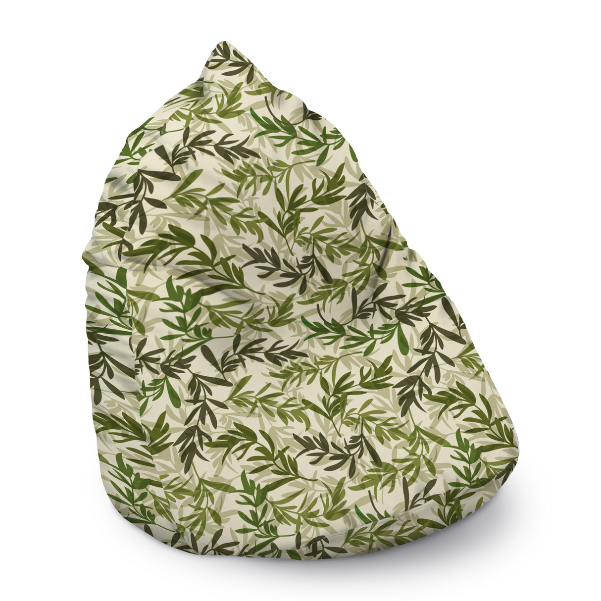 Bean Bag Sitzsack – XXL-Beutel mit 300 l – HELLGRÜNE PFLANZEN