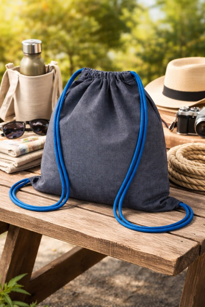 Baumwoll-Rucksack 300x400mm Graphit
