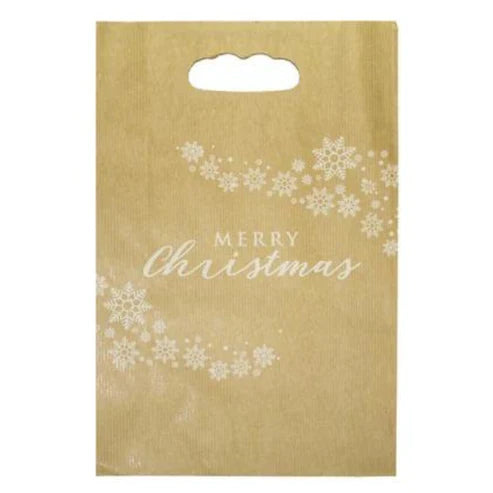 Weihnachtspapiertüte 22x8x32,5 Merry Christmas 10 stucke