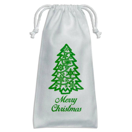 Weihnachtsbeutel aus Baumwolle 18x35cm 220g MERRY Weihnachtsbaum