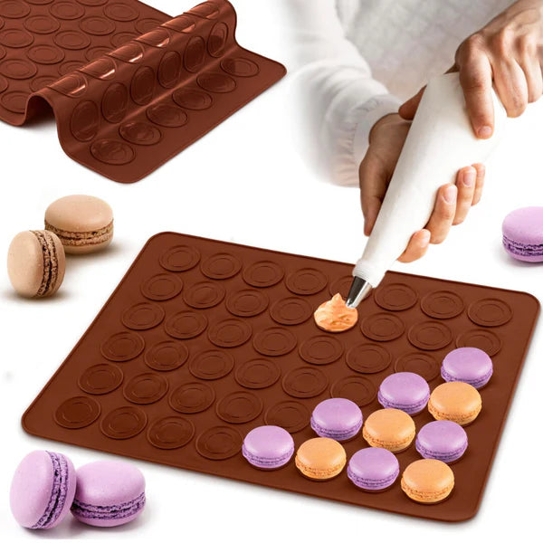 Backmatte für Macarons aus Silikon 39x29x0,3 cm